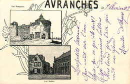 Avranches * RARE CPA Début 1900 !!! * 2 Vues * 1901/1902 - Avranches