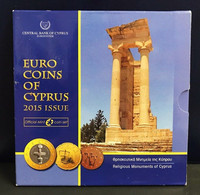 Cipro 2015 Divisionale Euro 1 Cent - 2 € Fdc 8 Valori - Cyprus