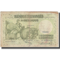 Billet, Belgique, 50 Francs-10 Belgas, 1947, 1947.03.22, KM:106, TB - Autres & Non Classés