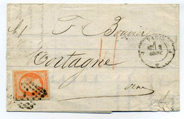 PARIS Bureau J / Tarif 2eme Echelon  YT N°16 / Dept 60 Seine / 1858 - 1849-1876: Classic Period