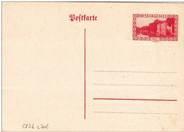Entier Carte 90ct Rouge SAARGEBIET Non Circulée - Postal Stationery