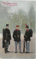 Armée Belge  -  1er Régiment De Ligne - Les 3 Tenues - Regimente