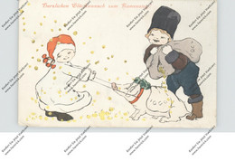 KINDER - Mit Glücksschwein, 1907 - Dessins D'enfants