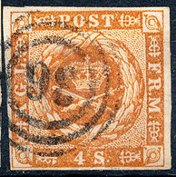 Stamp Denmark 1854 4s Used Lot5 - Usati