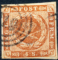 Stamp Denmark 1854 4s Used Lot10 - Usati