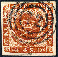 Stamp Denmark 1854 4s Used Lot16 - Usati