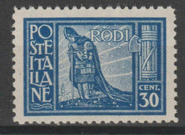 ITALIA, COLONIE EGEO, PITTORICA CENT 30. PERF 11    MH* - Ägäis