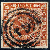 Stamp Denmark 1854 4s Used Lot19 - Usati