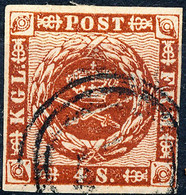 Stamp Denmark 1854 4s Used Lot21 - Usati