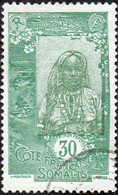 Cote Des Somalis Obl. N° 126 - Femme Somali 20c Vert Et Vert-foncé - Used Stamps