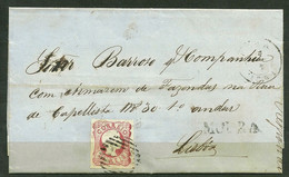 1855/56 Portugal Letter From Moura To Lisbon Nominative Cancel - P1603 - Brieven En Documenten