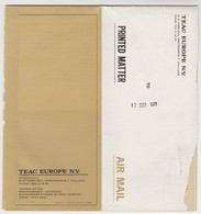 Handleiding-user Manual TEAC Europe Nv Amsterdam (NL) 1971 - Literatuur & Schema's
