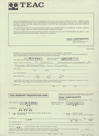 Handleiding-user Manual TEAC Europe Nv Amsterdam (NL) 1972 - Literatur & Schaltpläne