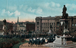 Police Band In St John's Gardens (concert) - Liverpool - British Manufacture Series N° 4507 - Liverpool