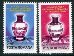 ROMANIA 1976 INTEREUROPA  Singles MNH / **.  Michel 3340-41 - Nuevos