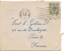 1951 - George VI 4d Sur Lettre Du 21 Juin 1951 De Newcastle-on-Tyne Pour Paris - Non Classificati