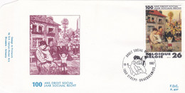 Enveloppe FDC 2263 Droit Social Bracquegnies - 1981-1990