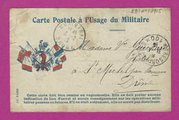 CARTE EN FRANCHISE MILITAIRE TRESOR ET POSTES 100 POUR ST MICHEL PRES DE MONTMIRAL DROME - Guerra Del 1914-18