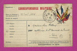 CARTE EN FRANCHISE MILITAIRE POUR SAINT BERNARD DU TOUVET - Guerra De 1914-18