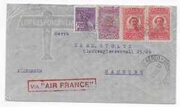 BRAZIL - 1933 - POSTE AERIENNE - ENVELOPPE Par AVION AIR FRANCE De PERNAMBUCO => HAMBURG (GERMANY) - Cartas & Documentos