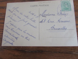 Carte Vue De Namue (la Gare) Oblitérée Par Le Cachet Double Cercle De FORTUNE De COGNELEE En 1919 - Fortune Cancels (1919)