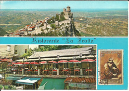Repubblica Di San Marino, Vedute: Panorama E Ristorante "La Fratta", General View And "La Fratta" Restaurant - Saint-Marin