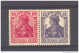 Allemagne  -  Reich  -  Se Tenant  :  Mi  W 12  *         ,      N2 - Libretti & Se-tenant