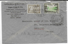 BRAZIL - 1938 - POSTE AERIENNE  - ENVELOPPE Par AVION  De BAHIA => PARIS - Storia Postale