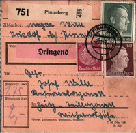 ! 1942 Pinneberg Nach Zeitz , Paketkarte, Deutsches Reich, 3. Reich - Briefe U. Dokumente