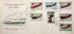 1964 Moçambique FDC Galeotas Portuguesas - Mozambique