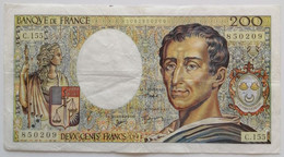 France - 200 Francs - 1994 - PICK 155f / F70/2 - TTB - 200 F 1981-1994 ''Montesquieu''