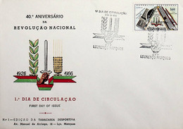 1966 Moçambique FDC 40º Aniversário Da Revolução Nacional - Mozambique