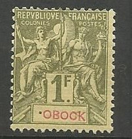 OBOCK  N° 44 NEUF*  CHARNIERE / MH - Nuevos