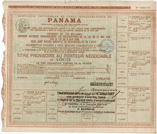 Compagnie Universelle Du Canal Interocéanique De Panama 1 826 753 - Schiffahrt