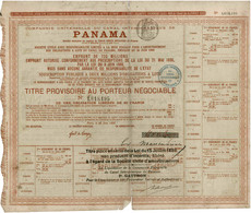Compagnie Universelle Du Canal Interocéanique De Panama 1 818 195 - Schiffahrt