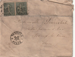 LETTRE De Dakar (Sénégal) Le 29/03/1906 Pour Bourg La Reine - Affranchissement Timbres Semeuse - Peu Courant - - Lettres & Documents