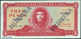 ♛ CUBA - 3 Pesos 1984 {SPECIMEN} {MUESTRA} {"Che" Guevara} UNC P.107 S - Cuba
