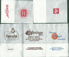 Serviette Papier Paper Napkin Tovagliolino Caffè Bar 5 Different SAICAF ILLY FACULA FORTUNA PARIOLI - Tovaglioli Bar-caffè-ristoranti