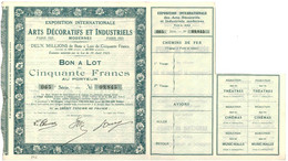 Exposition Internationale Arts Décoratifs Et Industriels Modernes 1925 - Autres & Non Classés