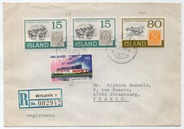 ISLANDE - ISLAND - REYKJAVIK / 1976 LETTRE RECOMMANDEE POURLA FRANCE (ref 7281) - Covers & Documents