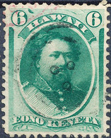 Stamp Hawaii 1864  Used 6c  Lot21 - Hawaï