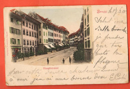 ZBO-21  Brugg Haupstrasse  Belebt. Gelaufen 1900. - Brugg