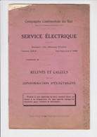 Compagnie Continentale Du Gaz - Service Electrique - Consommation - Ixelles / Elsene - 1929 - Elektrizität & Gas