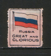 Russia USSR Cinderella Poster Stamp Russian Flag - Steuermarken