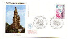 1977 --FDC  -SAINT AMAND LES EAUX -.La Tour Abbatiale..cachet  SAINT AMAND LES EAUX - 59  ....à Saisir - 1970-1979