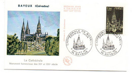 1977 --FDC - BAYEUX - 14  --La Cathédrale  -- Cachet  BAYEUX - 14  ....à Saisir - 1970-1979