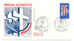 1977 --FDC - Souvenir Français (croix).. Cachet  59 - LILLE......à Saisir - 1970-1979