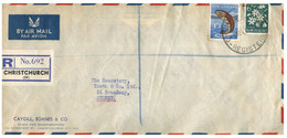 (U 17) (U 17) New Zealand - Registered Letter Posted To Australia (1961) - Cartas & Documentos