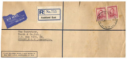 (U 17) (U 17) New Zealand - Registered Letter Posted To Australia (1950's ?) - Briefe U. Dokumente
