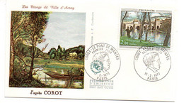 1977 --FDC - Les étangs De Ville D'Avray Par COROT--cachet  75 - PARIS......à Saisir - 1970-1979
